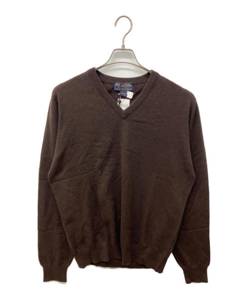 BROOKS BROTHERS（ブルックスブラザーズ）BROOKS BROTHERS (ブルックスブラザーズ) カシミヤVネックニット ブラウン サイズ:Ｌ 未使用品の古着・服飾アイテム