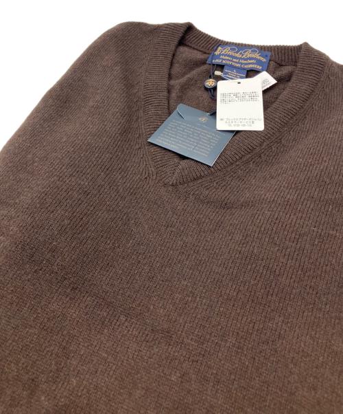 BROOKS BROTHERS（ブルックスブラザーズ）BROOKS BROTHERS (ブルックスブラザーズ) カシミヤVネックニット ブラウン サイズ:Ｌ 未使用品の古着・服飾アイテム