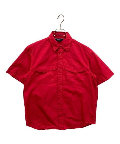 stussy（ステューシー）stussy (ステューシー) 半袖シャツ レッド サイズ:Mの古着・服飾アイテム