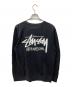 stussy (ステューシー) Basic Stüssy Crew Sweat ブラック サイズ:Ｌ：6000円