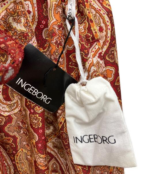 INGEBORG（インゲボルグ）INGEBORG (インゲボルグ) 花柄スカート レッド サイズ:4の古着・服飾アイテム
