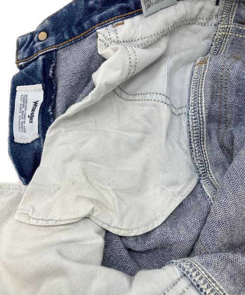 Wrangler（ラングラー）Wrangler (ラングラー) パッチワークデザインワイドデニムパンツ インディゴ サイズ:XSの古着・服飾アイテム