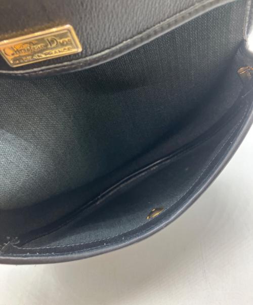 Christian Dior（クリスチャン ディオール）Christian Dior (クリスチャン ディオール) ヴィンテージハニカムショルダーバッグ ブラックの古着・服飾アイテム