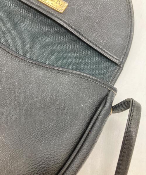 Christian Dior（クリスチャン ディオール）Christian Dior (クリスチャン ディオール) ヴィンテージハニカムショルダーバッグ ブラックの古着・服飾アイテム