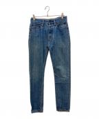 Calvin Klein Jeansカルバンクラインジーンズ）の古着「テーパードデニムパンツ　ボタンフライ」｜インディゴ