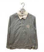 STONE ISLANDストーンアイランド）の古着「05SS EMBROIDERED LOGO LONGSLEEVE POLO SHIRT　長袖ポロシャツ」｜ブルー
