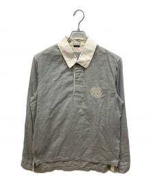 STONE ISLAND（ストーンアイランド）の古着「05SS EMBROIDERED LOGO LONGSLEEVE POLO SHIRT　長袖ポロシャツ」｜ブルー