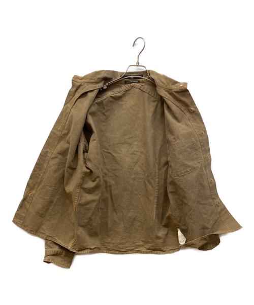 STONE ISLAND（ストーンアイランド）STONE ISLAND (ストーンアイランド) ワークシャツ　DENIMSライン ブラウン サイズ:Mの古着・服飾アイテム