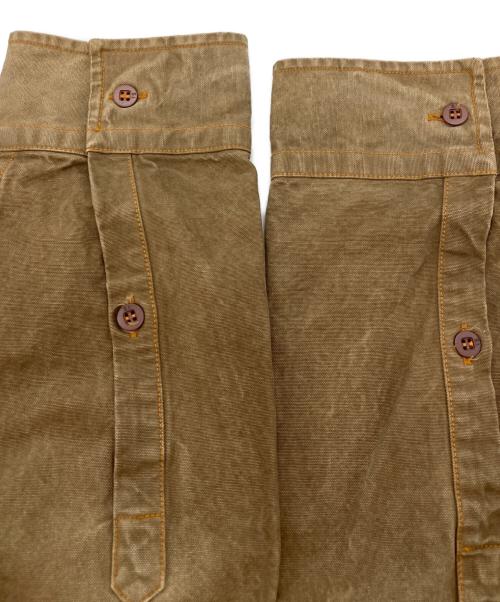 STONE ISLAND（ストーンアイランド）STONE ISLAND (ストーンアイランド) ワークシャツ　DENIMSライン ブラウン サイズ:Mの古着・服飾アイテム