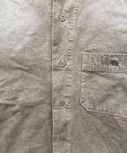 STONE ISLAND（ストーンアイランド）STONE ISLAND (ストーンアイランド) ワークシャツ　DENIMSライン ブラウン サイズ:Mの古着・服飾アイテム