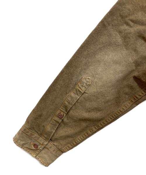 STONE ISLAND（ストーンアイランド）STONE ISLAND (ストーンアイランド) ワークシャツ　DENIMSライン ブラウン サイズ:Mの古着・服飾アイテム
