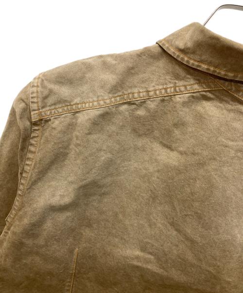 STONE ISLAND（ストーンアイランド）STONE ISLAND (ストーンアイランド) ワークシャツ　DENIMSライン ブラウン サイズ:Mの古着・服飾アイテム
