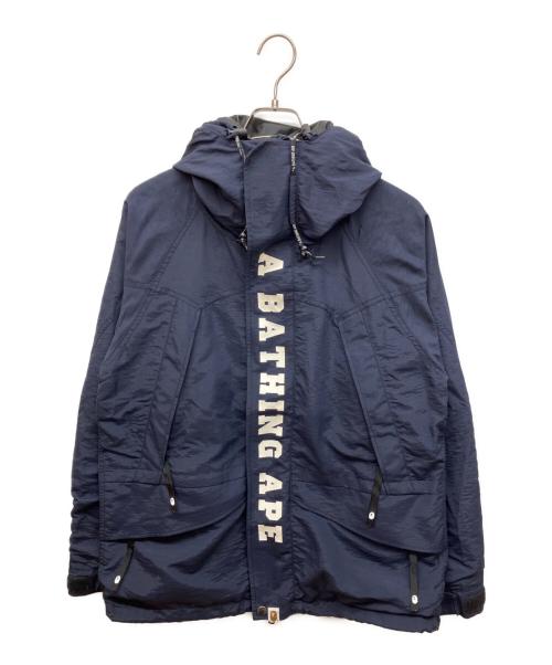 A BATHING APE（アベイシングエイプ）A BATHING APE (アベイシングエイプ) マウンテンパーカー ネイビー サイズ:Lの古着・服飾アイテム