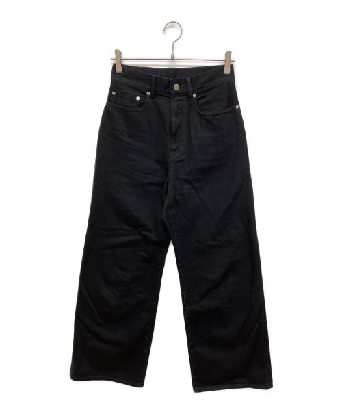 UNITED ARROWS（ユナイテッドアローズ）UNITED ARROWS (ユナイテッドアローズ) ルーズ ストレート デニムパンツ ブラック サイズ:38の古着・服飾アイテム