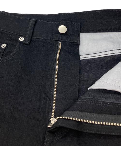 UNITED ARROWS（ユナイテッドアローズ）UNITED ARROWS (ユナイテッドアローズ) ルーズ ストレート デニムパンツ ブラック サイズ:38の古着・服飾アイテム