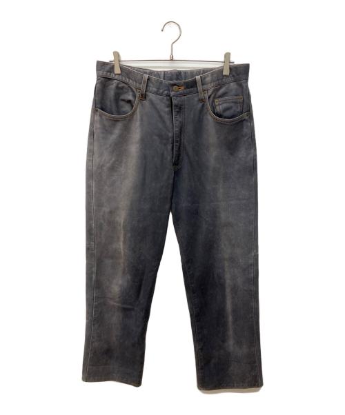 KUSHITANI KWP leather（クシタニ ケーダブリューピー レザー）KUSHITANI KWP leather (クシタニ ケーダブリューピー レザー) レザーパンツ グレー サイズ:76cm (W30)の古着・服飾アイテム