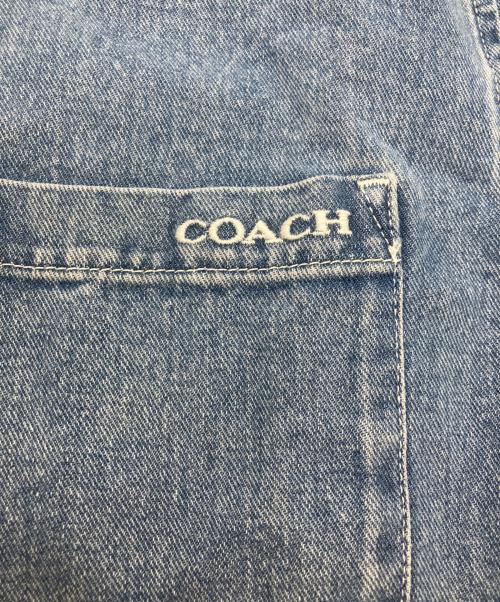 COACH（コーチ）COACH (コーチ) ショートスリーブデニムシャツ インディゴ サイズ:Mの古着・服飾アイテム