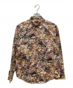 Paul Smith COLLECTIONポールスミス コレクション）の古着「フラワープリントシャツ」｜ブラウン