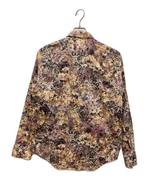 Paul Smith COLLECTION（ポールスミス コレクション）Paul Smith COLLECTION (ポールスミス コレクション) フラワープリントシャツ ブラウン サイズ:Mの古着・服飾アイテム