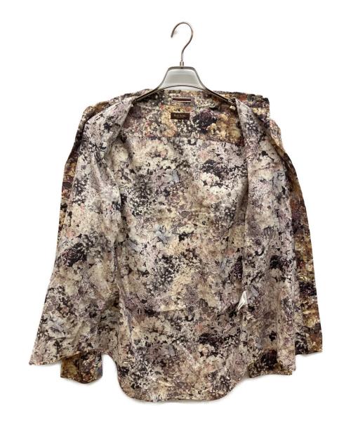 Paul Smith COLLECTION（ポールスミス コレクション）Paul Smith COLLECTION (ポールスミス コレクション) フラワープリントシャツ ブラウン サイズ:Mの古着・服飾アイテム