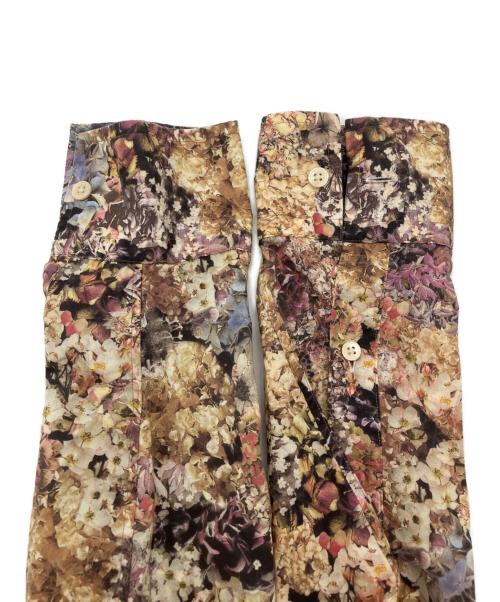 Paul Smith COLLECTION（ポールスミス コレクション）Paul Smith COLLECTION (ポールスミス コレクション) フラワープリントシャツ ブラウン サイズ:Mの古着・服飾アイテム