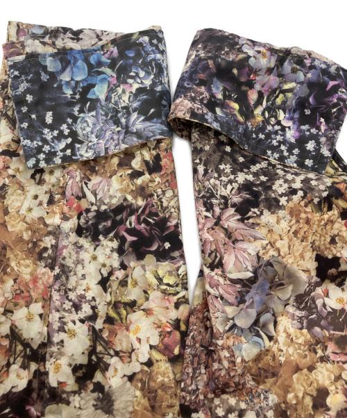 Paul Smith COLLECTION（ポールスミス コレクション）Paul Smith COLLECTION (ポールスミス コレクション) フラワープリントシャツ ブラウン サイズ:Mの古着・服飾アイテム
