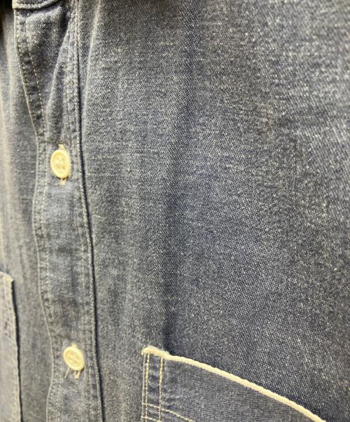 ROTT WEILER（ロットワイラー）ROTT WEILER (ロットワイラー) シャンブレーシャツ ブルー サイズ:Lの古着・服飾アイテム