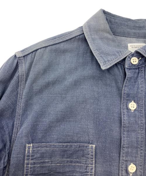 ROTT WEILER（ロットワイラー）ROTT WEILER (ロットワイラー) シャンブレーシャツ ブルー サイズ:Lの古着・服飾アイテム