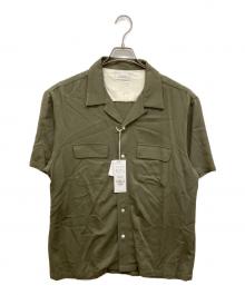 SATURDAY（サタデー）の古着「Solid Rayon Open Collar S/S Shirt」｜カーキ