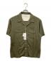 SATURDAY（サタデー）の古着「Solid Rayon Open Collar S/S Shirt」｜カーキ