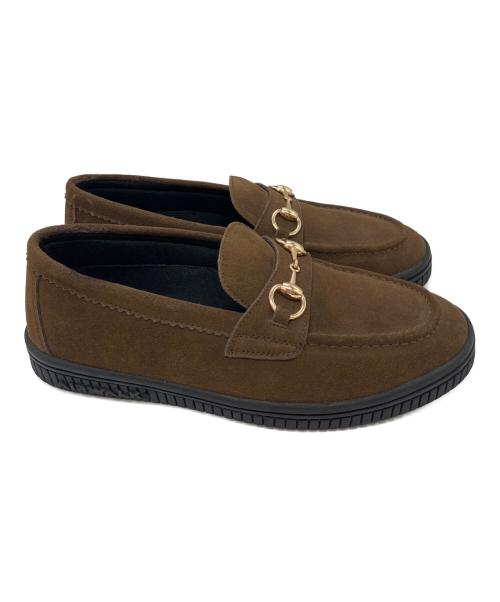 AIR WALK（エアウォーク）AIR WALK (エアウォーク) スエードビットローファー ブラウン サイズ:26.5の古着・服飾アイテム