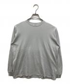 AURALEEオーラリー）の古着「LUSTER PLAITING L/S TEE」｜ブルー