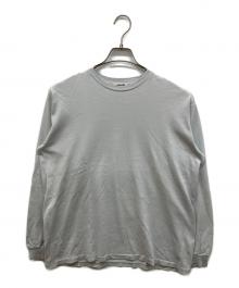 AURALEE（オーラリー）の古着「LUSTER PLAITING L/S TEE」｜ブルー