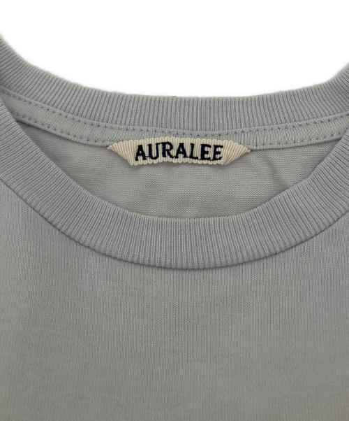 AURALEE（オーラリー）AURALEE (オーラリー) LUSTER PLAITING L/S TEE ブルー サイズ:3の古着・服飾アイテム