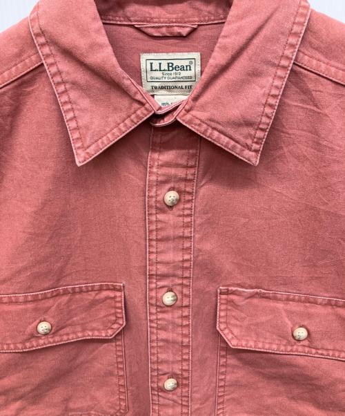 L.L.Bean（エルエルビーン）L.L.Bean (エルエルビーン) 半袖シャツ レッド サイズ:Sの古着・服飾アイテム