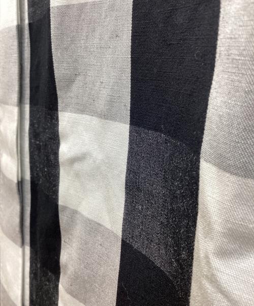 FRED PERRY（フレッドペリー）FRED PERRY (フレッドペリー) モノクロームチェック柄 シャツワンピース ブラック サイズ:UK10の古着・服飾アイテム