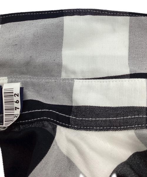FRED PERRY（フレッドペリー）FRED PERRY (フレッドペリー) モノクロームチェック柄 シャツワンピース ブラック サイズ:UK10の古着・服飾アイテム