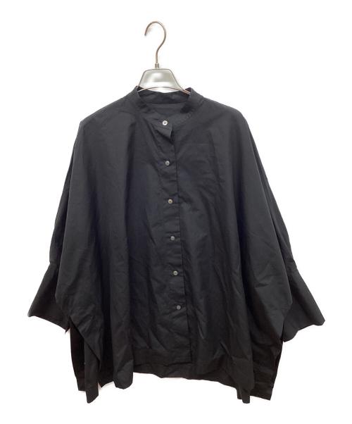 YLEVE（イレーヴ）YLEVE (イレーヴ) コットンポプリンビッグシャツ ブラック サイズ:1の古着・服飾アイテム
