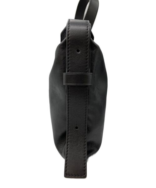 ORSETTO（オルセット）ORSETTO (オルセット) レザーショルダーバッグ ブラックの古着・服飾アイテム