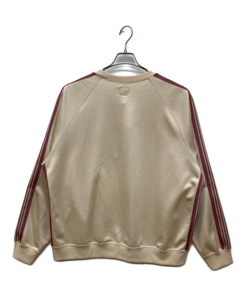 Needles（ニードルズ）Needles (ニードルズ) Track Crew Neck Shirt ― Poly Smooth　ロングスリーブカットソー ベージュ サイズ:XLの古着・服飾アイテム
