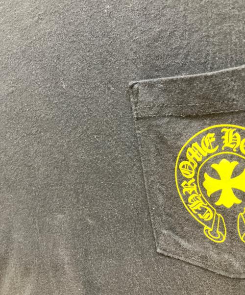 CHROME HEARTS（クロムハーツ）CHROME HEARTS (クロムハーツ) Neon Back Print L/S Tee/ホースシューポケットL/STシャツ ブラック サイズ:Lの古着・服飾アイテム