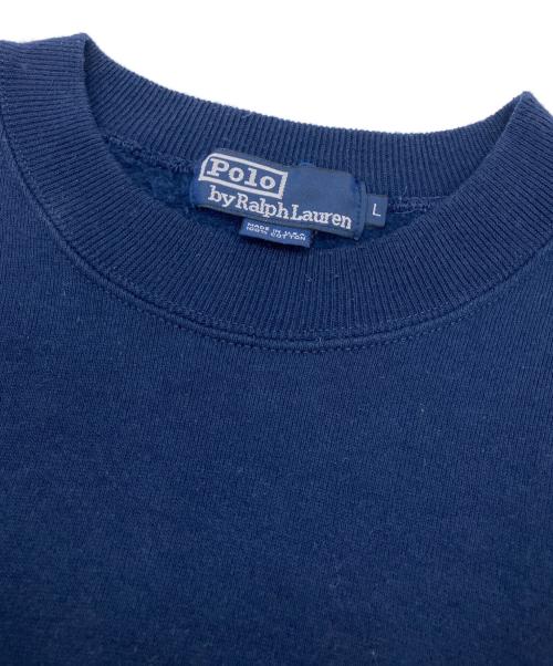 POLO RALPH LAUREN（ポロ・ラルフローレン）POLO RALPH LAUREN (ポロ・ラルフローレン) 裏起毛スウェット ネイビー サイズ:Lの古着・服飾アイテム