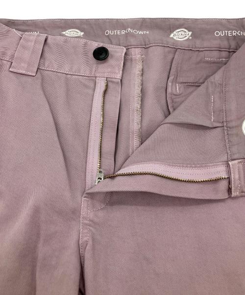 Dickies（ディッキーズ）Dickies (ディッキーズ) OUTERKNOWN (アウターノーン) RHC Ron Herman (アールエイチシー ロンハーマン) 別注コットンチノパンツ ピンク サイズ:32の古着・服飾アイテム