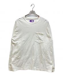 THE NORTHFACE PURPLELABEL（ザ・ノースフェイス パープルレーベル）の古着「8oz Field Long Sleeve Pocket Tee（8オンスフィールドロングスリーブポケットティー）」｜ホワイト