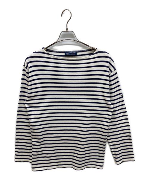 SAINT JAMES（セントジェームス）SAINT JAMES (セントジェームス) バスクシャツ ブルー×ホワイト サイズ:記載なしの古着・服飾アイテム