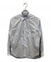 COMME des GARCONS HOMME（コムデギャルソン オム）の古着「綿ストライプ×キュプラツイル水玉プリント L/Sシャツ」｜ブルー×ブラック