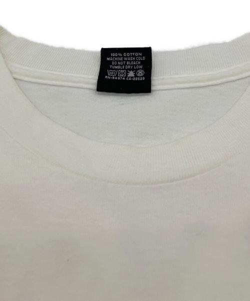 stussy（ステューシー）stussy (ステューシー) ハイビスカスプリントTシャツ ホワイト サイズ:Lの古着・服飾アイテム