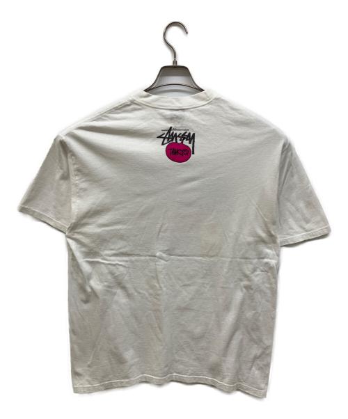 stussy（ステューシー）stussy (ステューシー) プリントTシャツ ホワイト サイズ:Lの古着・服飾アイテム