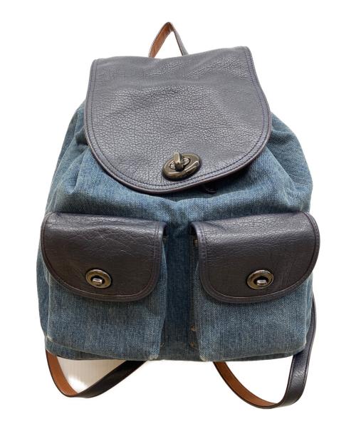 COACH（コーチ）COACH (コーチ) デニムリュック ネイビーの古着・服飾アイテム