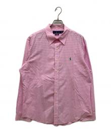 RALPH LAUREN（ラルフローレン）の古着「チェックシャツ」｜ピンク